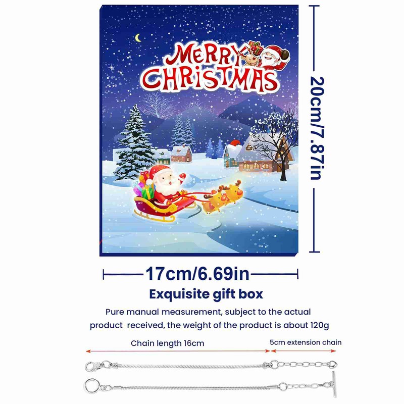 Xmas Advent Calendar Bracelets Xmas Countdown Calendar DIY Jewelry Making