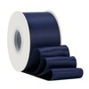 HUIHUANG Navy Blue Ribbon 2 inch Wide Double-Faced Navy Satin