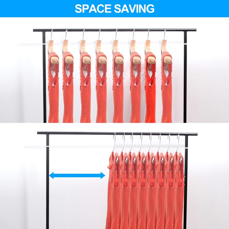 TIMMY Clothes Hangers 50 Pack Heavy Duty Stainless Steel Metal