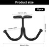 Pack of 10 Cup Holder Hooks Under Cupboard, 85 mm