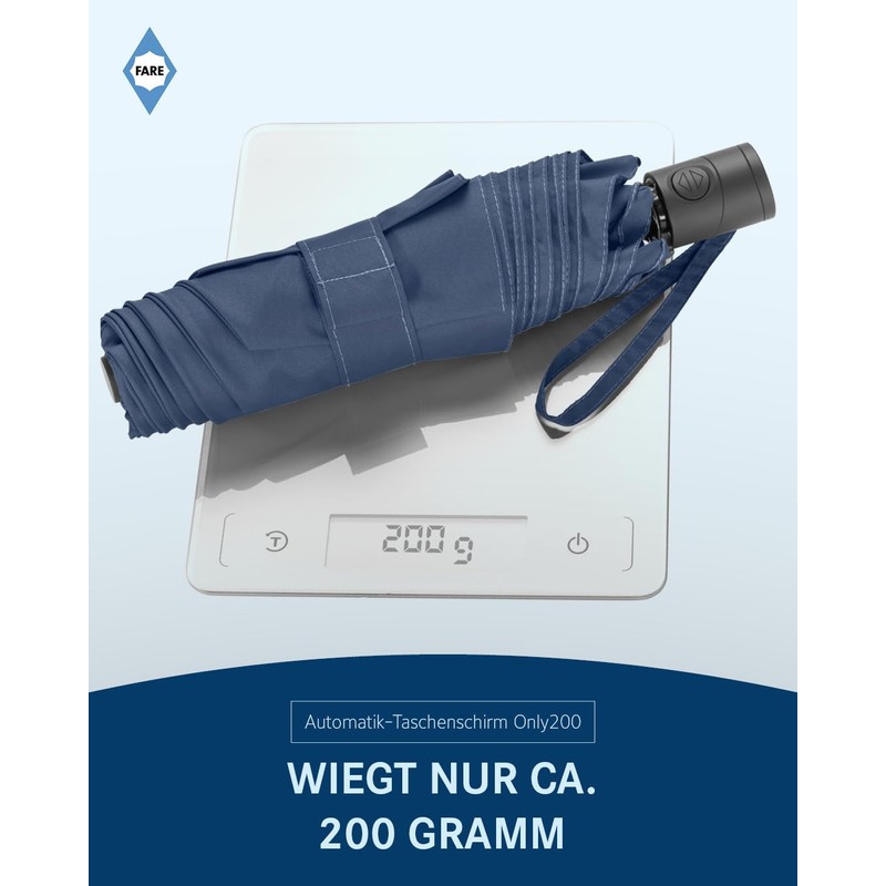 FARE FiligRain Only200 Automatic Pocket Umbrella - Super Light at