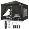 COBIZI 10x10 Pop Up Canopy with 4 Sidewalls and 4