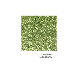 Hemway Extra-Chunky Glitter 100 g 3.5 oz Cosmetic Safe 1 mm 1/24 Inch - Lime Green