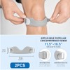 2 Pack Patella Tendon Knee Strap 3D Cushion V Shaped