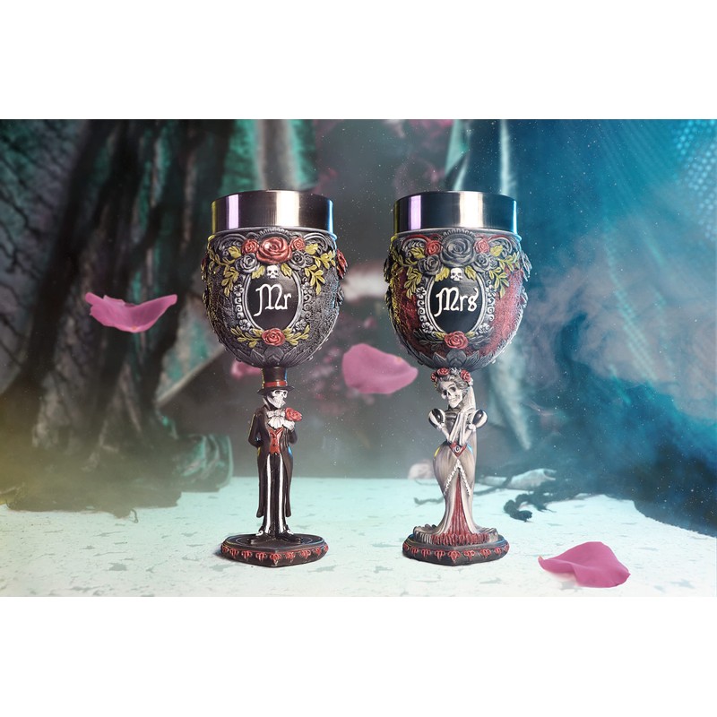 Nemesis Now Mrs Goblet, 21cm, 200ml Capacity, Resin, Black, Gothic