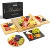 Smirly Charcuterie Board Set - Large Bamboo Cheese Board for