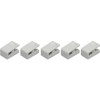 TRUSCO TMCWH-5P Plastic Magnetic Clip, White, Pack of 5
