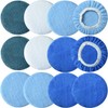 Buffing Bonnets Kit - 12pcs Polishing Bonnets for 9-10 Inch