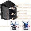 Xiatiaosann Rocker Switch 6 Terminal 3 Position ON-OFF-ON DPDT Momentary