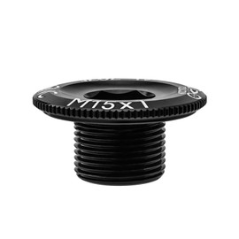 1pc Bicycle Crank Bolt Aluminum Alloy Crank Cover Cap Plate Crank Bicycle Chainwheel Crankset Fixed Screw Mountain Road Bike (Black M20*14.2mm)