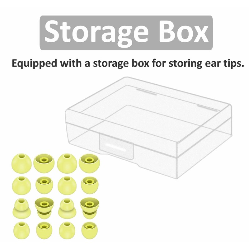 IiEXCEL 8 Pairs Replacement Compatible with Beats Flex Earbuds Eartips,