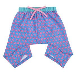 HDE Dog Swim Trunks Hawaiian Board Shorts Beach Pool Swimsuit for XS to XXL Dogs Flamingos - XXL
