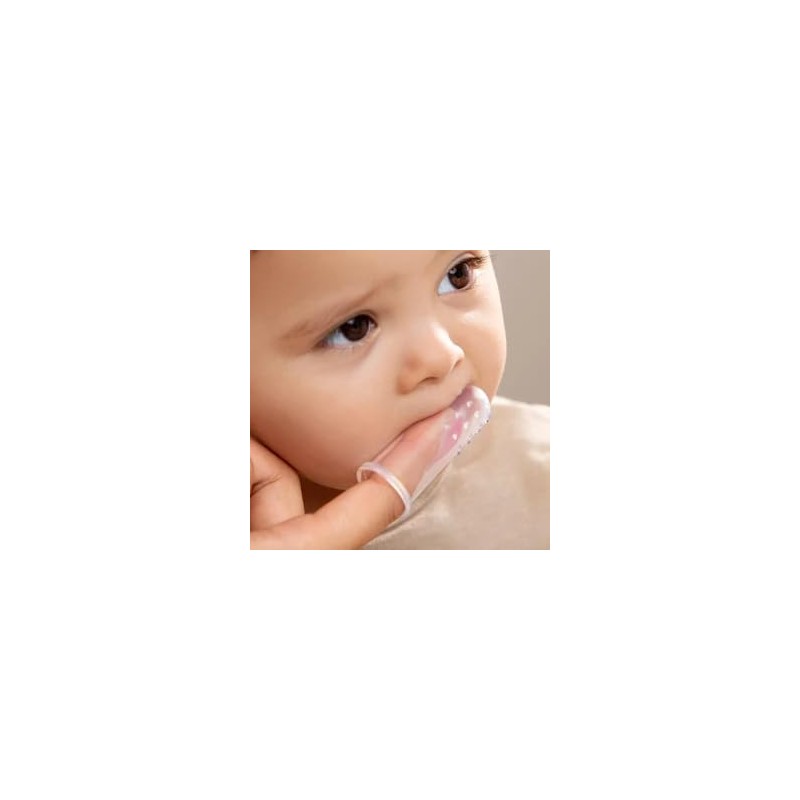 ABBA's 3 Cepillos de dientes de dedo para bebé de