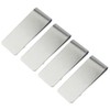 Tcrogsciss Stainless Steel Money Clips, Pack of 6, Silver, Metal