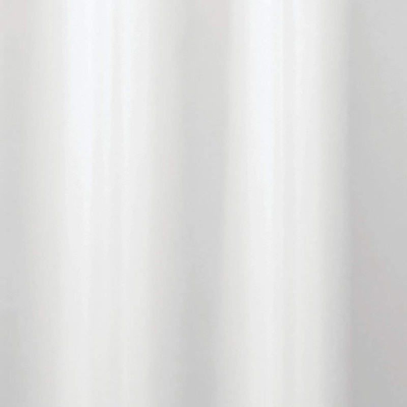 InterDesign 84-Inch Fabric Waterproof Long Shower Curtain Liner, White