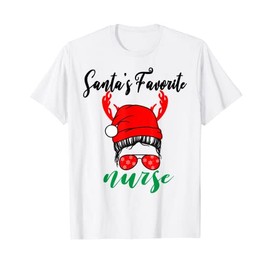 Santa's Favorite Nurse - Lustige Merry Christmas Nurse T-Shirt