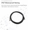 Keisnoaja 2 Pcs M8 4 Pin Serial Cable 180 Degree