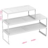 Asiingkel Stackable Expandable Metal Shelf Organizer - Adjustable Wire Storage