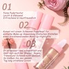 Fairy Highlighter Patting Puder + Lipgloss Set, 3 Stück Polvo
