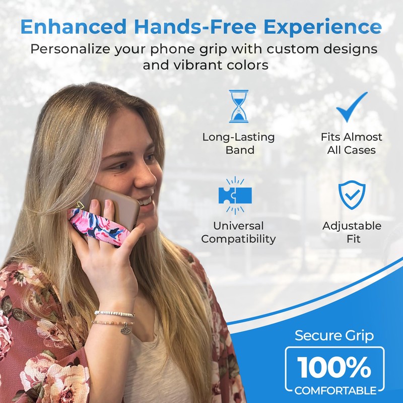 SwitchBands Reversible Phone Grip Strap | Comfortable Cell Phone Finger