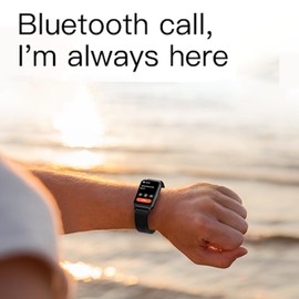 Yihou Fitness Trackers Smart Watch Fitness Watch with Heart Rate Monitor Sleep Monitor Step Counter Multiple Sport Modes for Android iOS Black