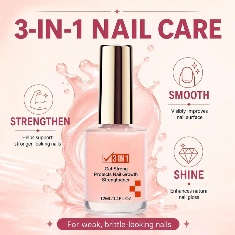 Nail Hardener Extra Strong And Growth, Nail Strengthener for Weak