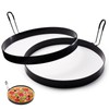 Huakaile 2 Pack 8" Omelette Ring for Griddle, Large Stainless