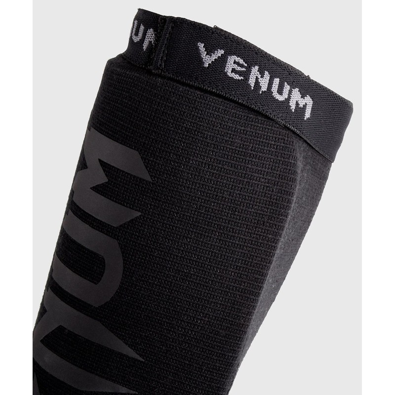Venum, Kontact Shin Guards Without Foot, Men's, L, Black/Black