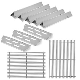 Kalomo Grill Grates Parts for Weber Genesis II E-310, S-310, E-315, E-330, E-335, S-335, LX S-340, E-340, 66802, 66795 18”Flavorizer Bars Stainless Steel Grids BBQ Gas Grill Replacement Parts