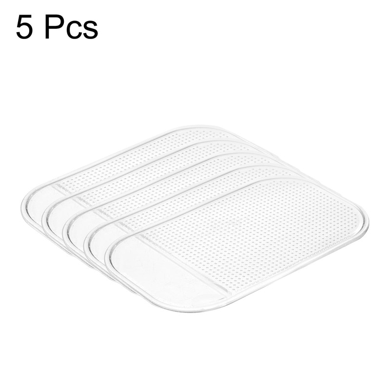 HARFINGTON 5pcs Car Dashboard Anti-Slip Mat 5.5" x 3" Universal