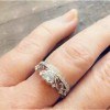 unbranded Heart & Crown CZ Sterling Silver Ring