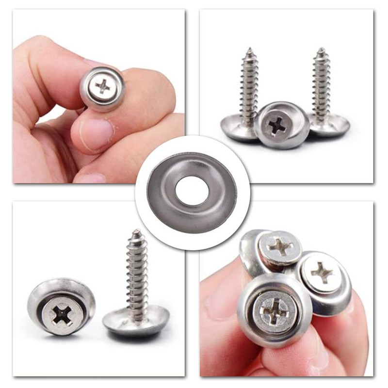 240 Pcs Cup Washers Countersunk Screw Finishing Washer M3 M4