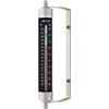 Conant Décor High Contrast Black Indoor/Outdoor 7" Thermometer (Satin Nickel)