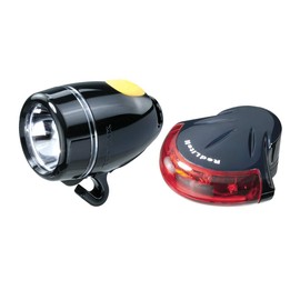 Topeak Highlite Combo II - WhiteLite II and RedLite II, Bike Light Set (Black), 5.8 x 3.5 x 3.5 cm / 2.3” x 1.4” x 1.4” (WhiteLite) 5.4 x 5.5 x 2.2 cm / 2.1” x 2.2” x 0.9