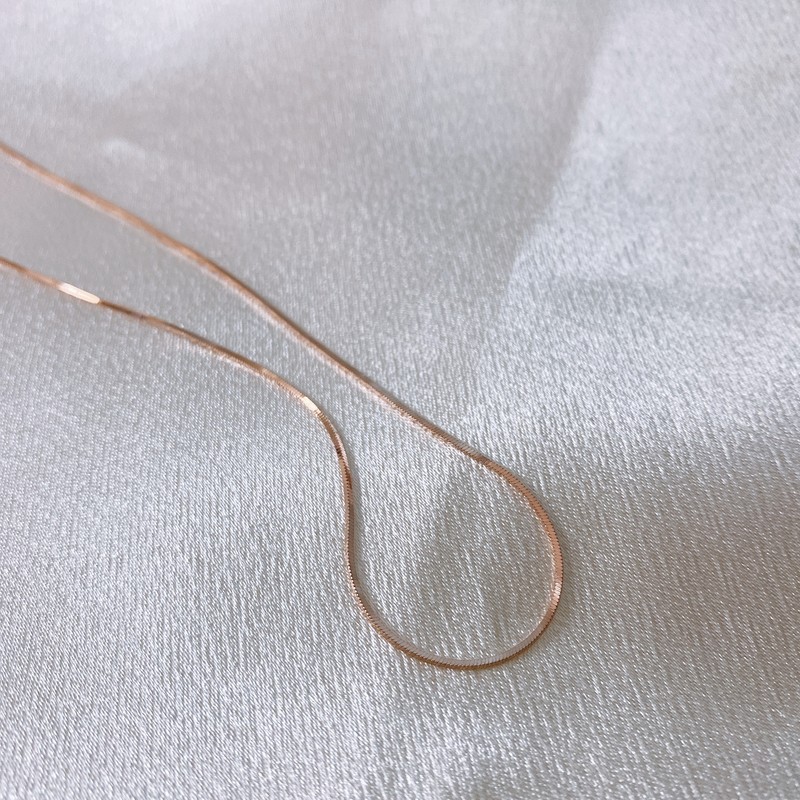14k snake rope necklace snake chain choker women's silver necklace