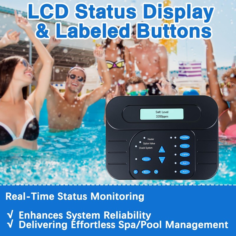 2025 Upgraded GLX-PL-LOC-P-4 Local Display Controller Keypad Replacement for Hayward