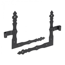 DMX - Window Shutter Angle Tape Window Hinge Furniture Hinges Wooden Connection Gate Hinge Braided Door Hinge Throw Hinges Construction Fitting for Furniture, Gates, Doors, Pack of 1 - ZNO - Black,