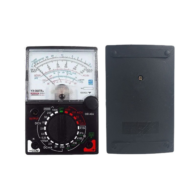 Pointer Multimeter Ammeter Voltmeter Ohmmeter with Probes Teaching Aids Maintenance