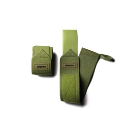UPPPER Wrist Wraps for Weightlifting - 19" Wrist Support with Thumb Loop for Bench Press, Powerlifting, and Gym Workouts - Men & Women | Premium Fitness Gear (Khaki)