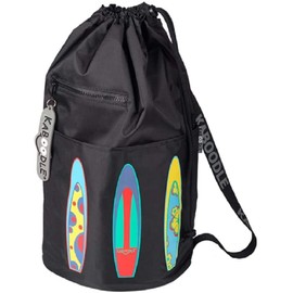 Kaboodle Childrens Waterproof Swim and Sports Bag - Black Surfboards