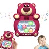 Light Up Pop it Game Quick Push Bubbles Game,Bear Handheld