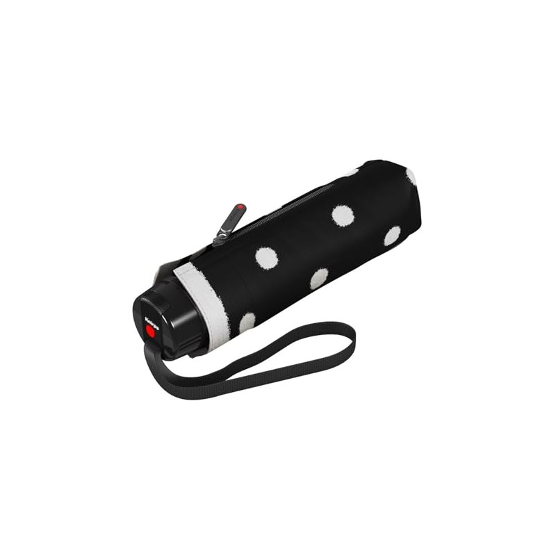 Knirps T.020 Pocket Umbrella 19.5 cm, Dot art black.