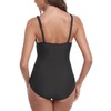 Vevarble One Piece Swimsuit Women Tummy Control Bathing Suit Vintage