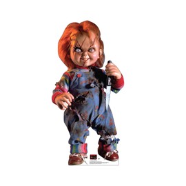 Cardboard People Advanced Graphics Chucky with Knife Life Size Cardboard Cutout Standup - Child's Play