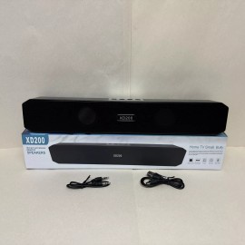 ECPAUTECH XD200 Portable Speaker, Sound Bar, In Black Color With Cables