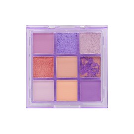 W7 | Soft Hues Pressed Pigment Palette | Colorway: Amethyst | Tones: Mattes and Duo-Chromes | Color: Purples, Oranges, Golds and Nudes | Cruelty Free Makeup For Women