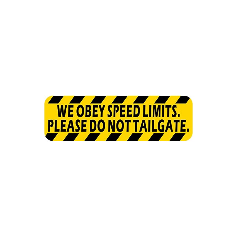 StickerTalk Please Do Not Tailgate Vinyl Sticker, 10 inches by