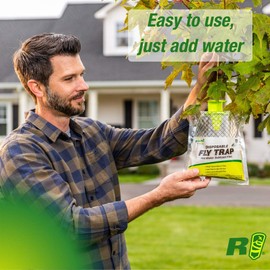 RESCUE! Outdoor Disposable Hanging Fly Trap - 12 Traps