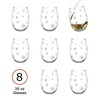 BANBERRY DESIGNS Stemless Wine Glasses - Snowflake Wine Glass -