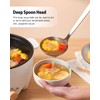 Premium Stainless Steel Serving Spoons and soup ladle, Matte Large